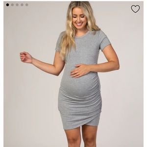 Pink blush maternity dress